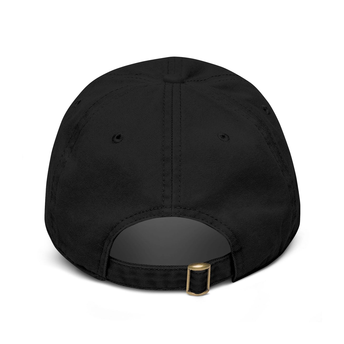 Washed Baseball Cap with Embroidered Globe "Wander" Logo