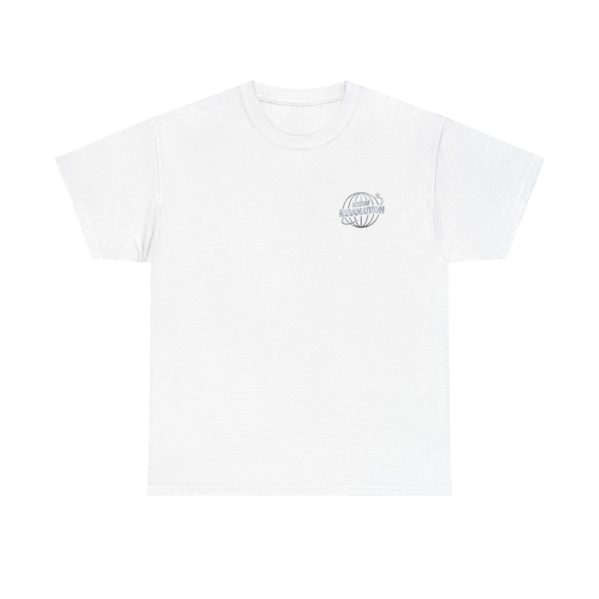 New Revolution Globe T-shirt - unisex cotton tee with globe chest print